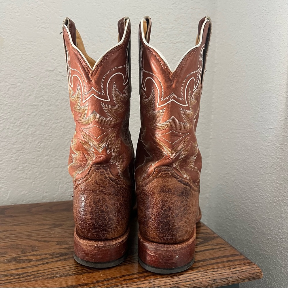 Tony Lama O4177 Men's San Saba Collection Stockman Boots Square Toe 10.5 D - Picture 3 of 10